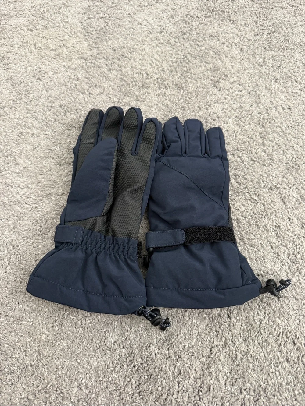 Lands' End Navy Kid's Squall Gloves Size Medium